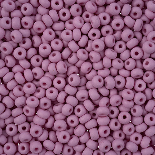 Preciosa 8/0 Rocaille Seed Beads - SB8-22M12 - Matte Chalk Violet - PermaLux