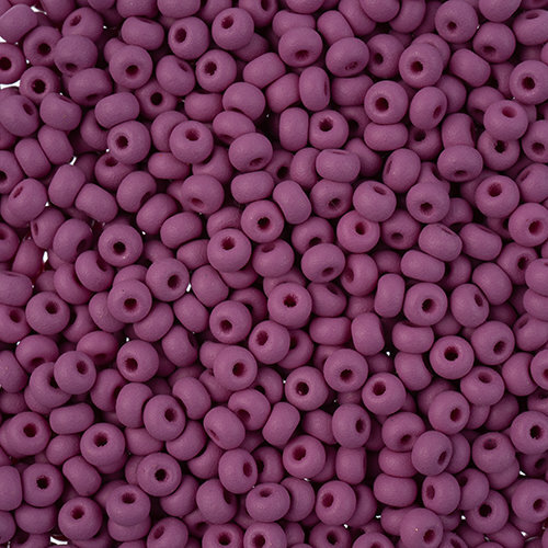 Preciosa 8/0 Rocaille Seed Beads - SB8-22M13 - Matte Chalk Purple - PermaLux