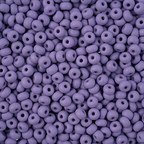Preciosa 8/0 Rocaille Seed Beads - SB8-22M14 - Matte Chalk Lavender - PermaLux