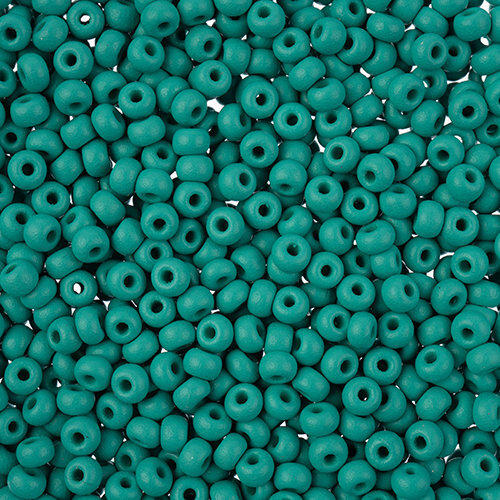 Preciosa 8/0 Rocaille Seed Beads - SB8-22M17 - Matte Chalk Sea Green - PermaLux