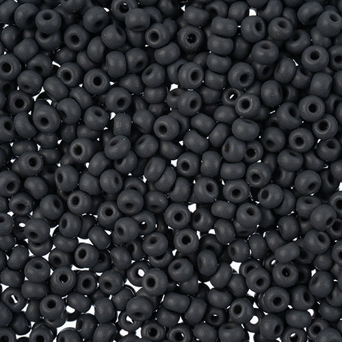 Preciosa 8/0 Rocaille Seed Beads - SB8-22M22 - Matte Chalk Grey - PermaLux