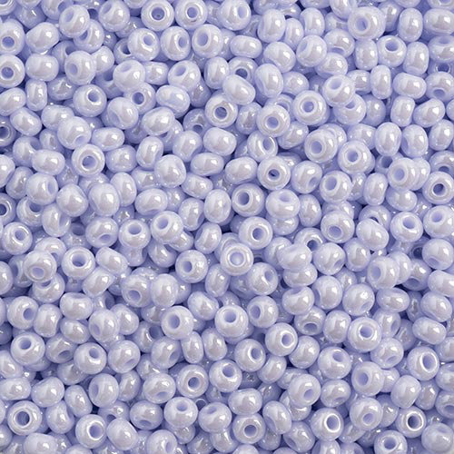Preciosa 8/0 Rocaille Seed Beads - SB8-23420-L - Opaque Natural Lilac Luster
