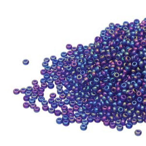 Preciosa 8/0 Rocaille Seed Beads - SB8-31100 - Dark Sapphire AB
