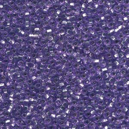 Preciosa 8/0 Rocaille Seed Beads - SB8-78123 - Light Amethyst Silver Lined