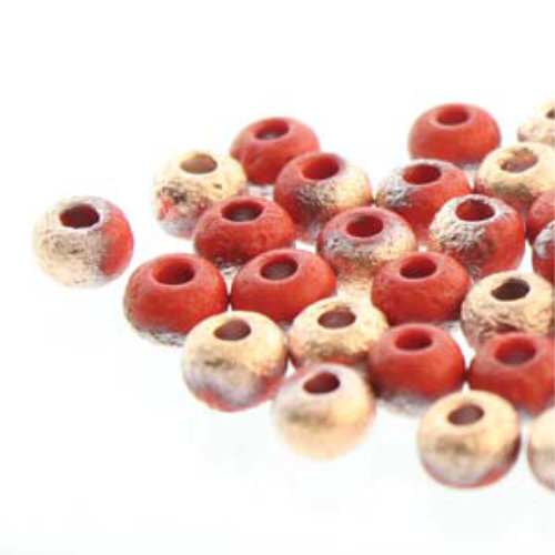 Preciosa 8/0 Rocaille Seed Beads - SB8-93190-27181 - Red Etch Capri