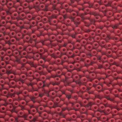 Preciosa 8/0 Rocaille Seed Beads - SB8-93190M - Matt Red