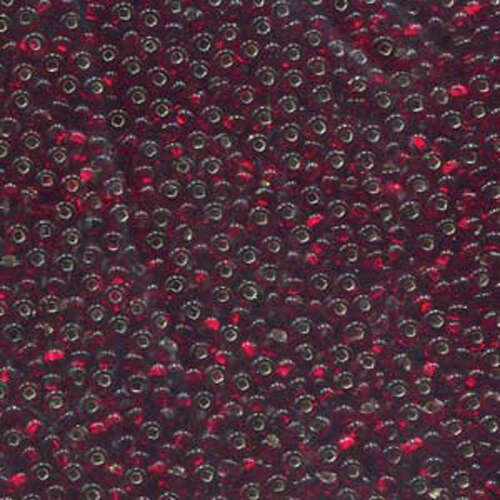 Preciosa 8/0 Rocaille Seed Beads - SB8-97120 - Silver Lined Garnet