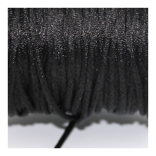 2.5mm Black Satin Cord