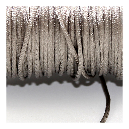 2.5mm Silver Satin Cord