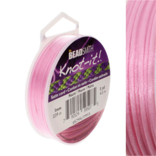 1mm Satin Cord - Mauve - SCMAU1MM