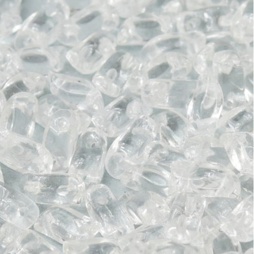 Storm Duo 2 Hole Bead - Crystal - 00030