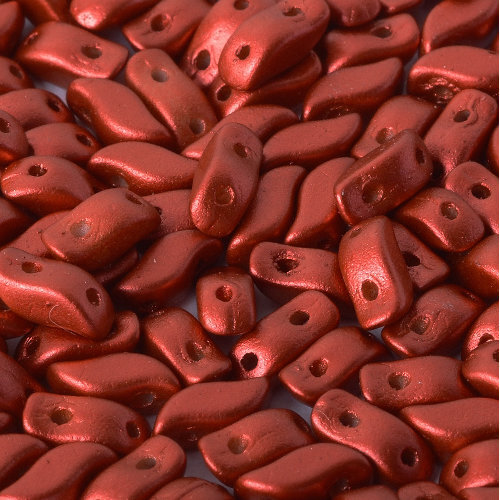 Storm Duo 2 Hole Bead - Lava Red - 01890