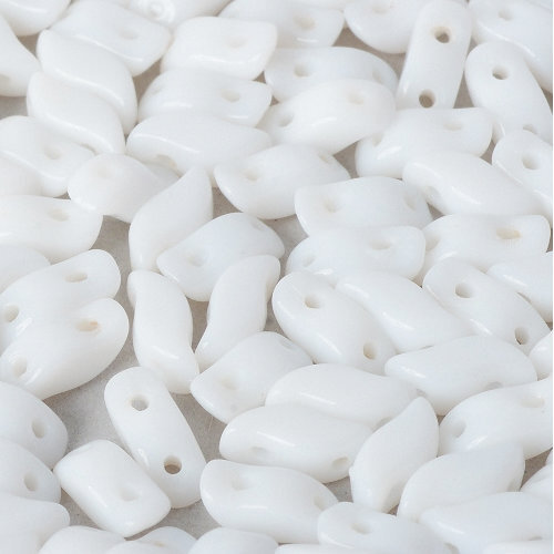 Storm Duo 2 Hole Bead - Chalk White - 03000