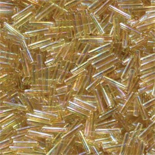 Miyuki 6mm Slender Bugle Bead - SLB136-251 - Light Topaz AB