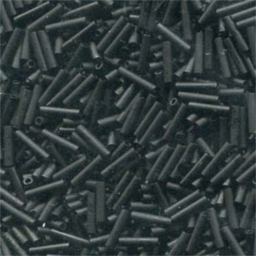 Miyuki 6mm Slender Bugle Bead - SLB136-401F - Matte Black