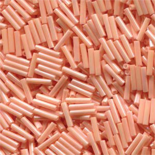 Miyuki 6mm Slender Bugle Bead - SLB136-596 - Matte Opaque Salmon