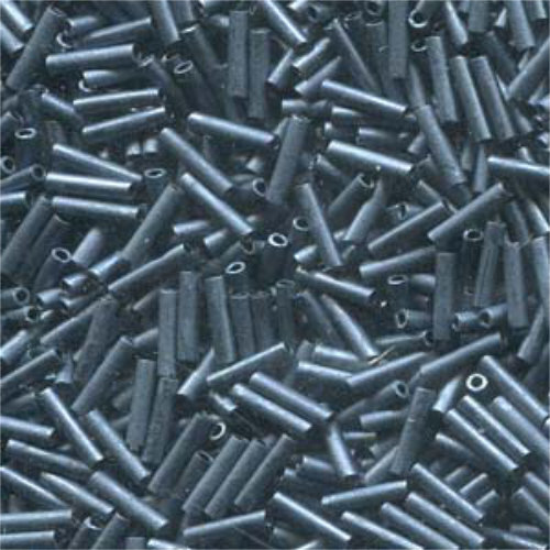 Miyuki 6mm Slender Bugle Bead - SLB136-2001 - Matte Gunmetal