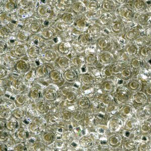 Miyuki 3mm Spacer Bead - SPR3-1 - Silver Lined Crystal