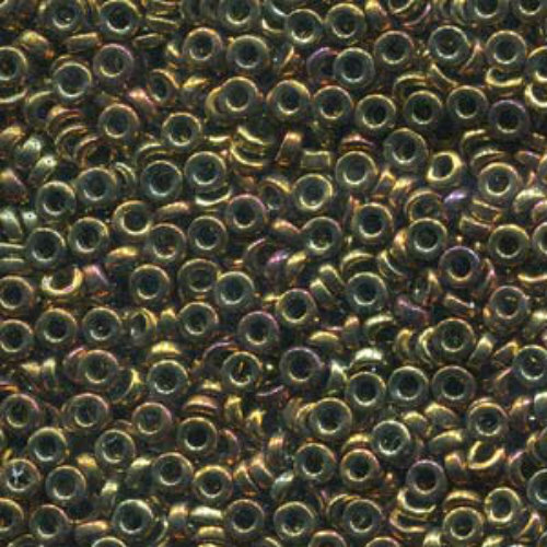 Miyuki 3mm Spacer Bead - SPR3-462 - Metallic Gold Iris