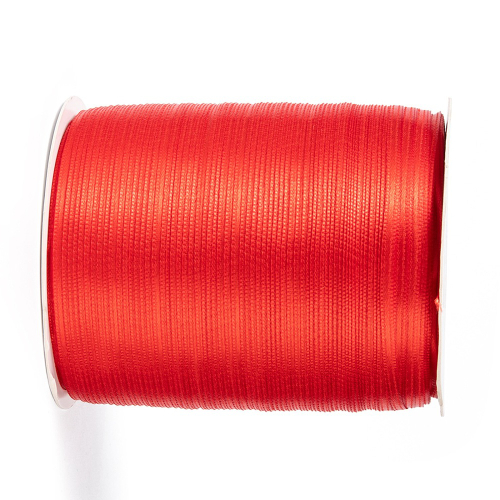 3mm Red Satin Ribbon - 800m Roll