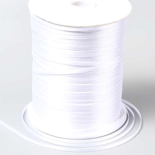 3mm White Satin Ribbon