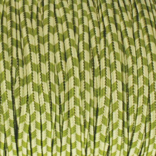 3mm Celery Ivory Stripe Rayon Soutache - ST1140