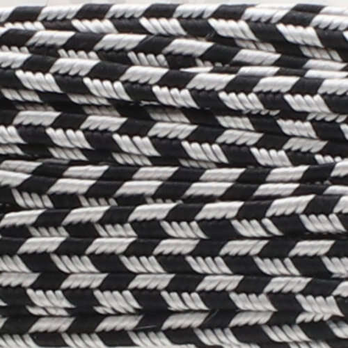 3mm Silver Grey Stripe Rayon Soutache - ST1230