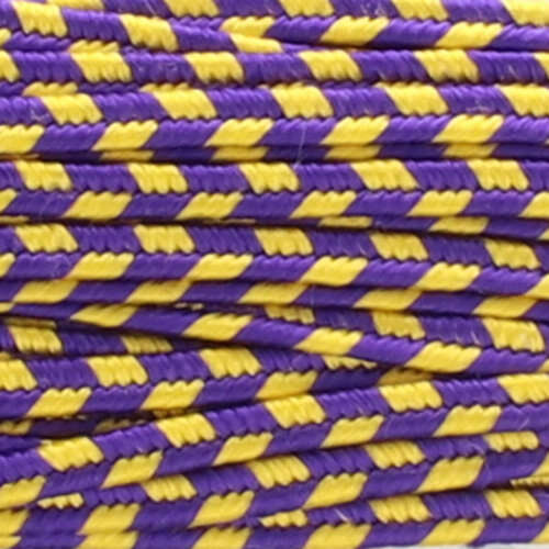 3mm Grape Goldenrod Stripe Rayon Soutache - ST1310