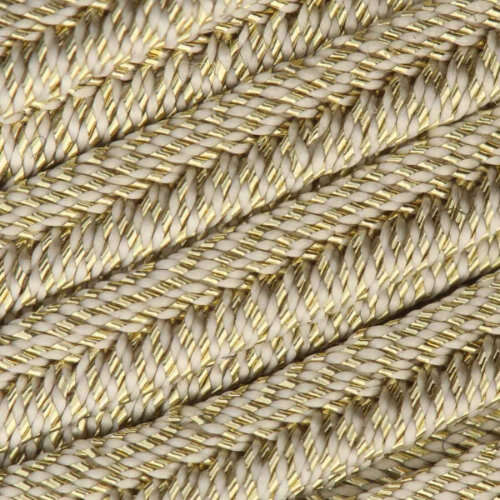 2.5mm Metallic Light Gold Italian Luxury Acetate Soutache - ST3102