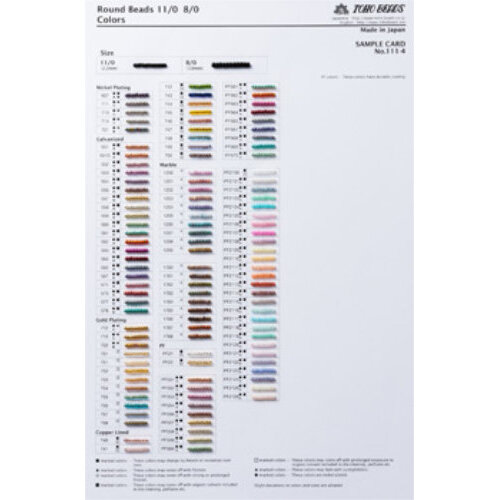 11/0 & 8/0 Round Seed Beads Colour Chart - 4