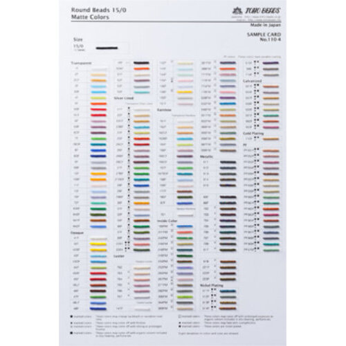 15/0 Round Seed Beads Colour Chart - 4