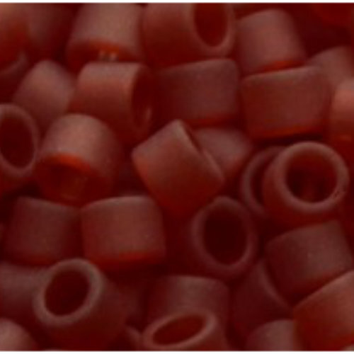 11/0 Aiko Beads - Transparent-Frosted Ruby - TA-01-0005CF