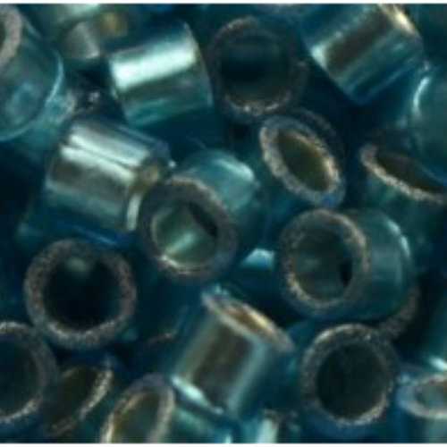11/0 Aiko Beads - Silver-Lined Frosted Dark Aqua - TA-01-0023BF