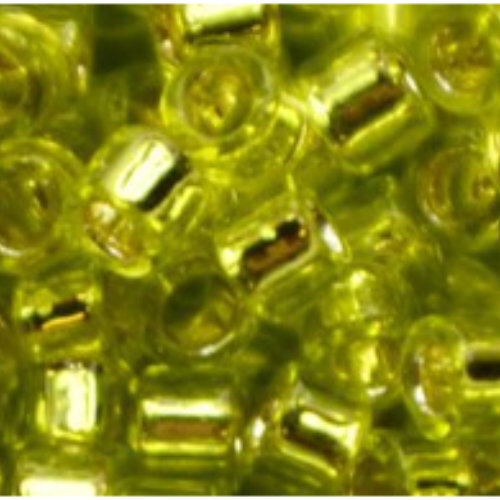 11/0 Aiko Beads - Silver-Lined Lime Green - TA-01-0024