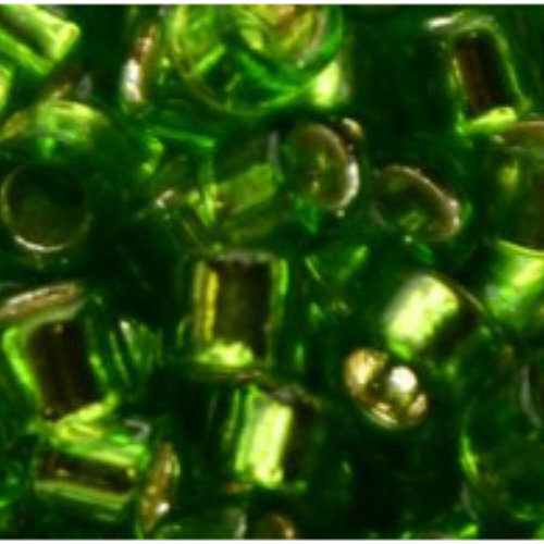 11/0 Aiko Beads - Silver-Lined Peridot - TA-01-0027