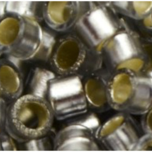 11/0 Aiko Beads - Silver-Lined Frosted Black Diamond - TA-01-0029F