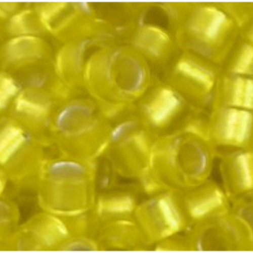 11/0 Aiko Beads - Silver-Lined Frosted Lemon - TA-01-0032F