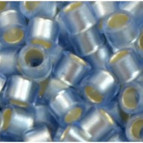 11/0 Aiko Beads - Silver-Lined Frosted Light Sapphire - TA-01-0033F