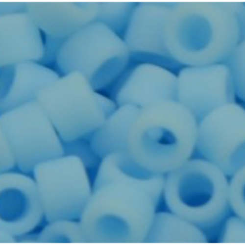 11/0 Aiko Beads - Opaque-Frosted Blue Turquoise - TA-01-0043F