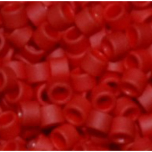 11/0 Aiko Beads - Opaque-Frosted Pepper Red - TA-01-0045F