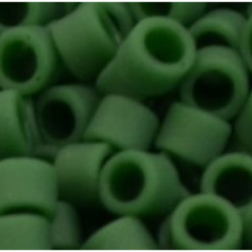11/0 Aiko Beads - Opaque-Frosted Pine Green - TA-01-0047HF