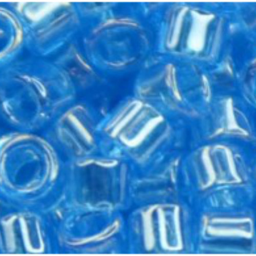 11/0 Aiko Beads - Transparent-Lustered Dark Aquamarine - TA-01-0104B