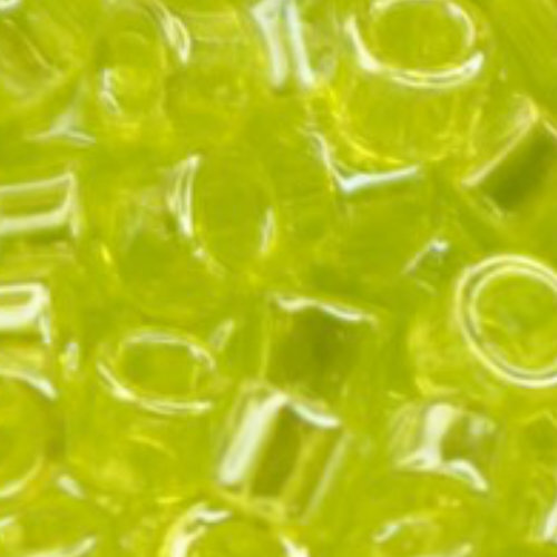 11/0 Aiko Beads - Transparent-Lustered Lime Green - TA-01-0105