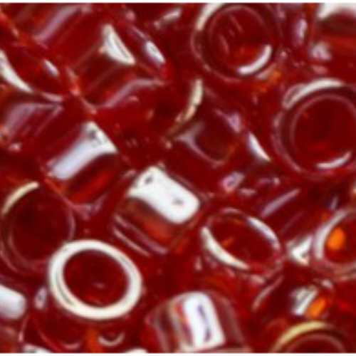 11/0 Aiko Beads - Transparent-Lustered Siam Ruby - TA-01-0109B