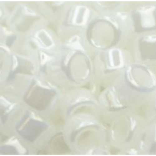 11/0 Aiko Beads - Opaque-Lustered White - TA-01-0121