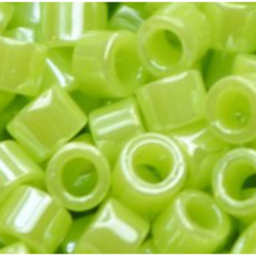 11/0 Aiko Beads - Opaque-Lustered Sour Apple - TA-01-0131