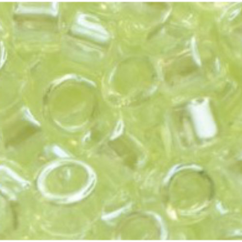 11/0 Aiko Beads - Transparent-Lustered Lemon-Lime - TA-01-0135