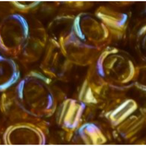 11/0 Aiko Beads - Transparent-Rainbow Topaz - TA-01-0162C