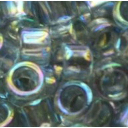 11/0 Aiko Beads - Transparent-Rainbow Black Diamond - TA-01-0176