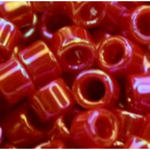 11/0 Aiko Beads - Opaque-Rainbow Pepper Red - TA-01-0405A